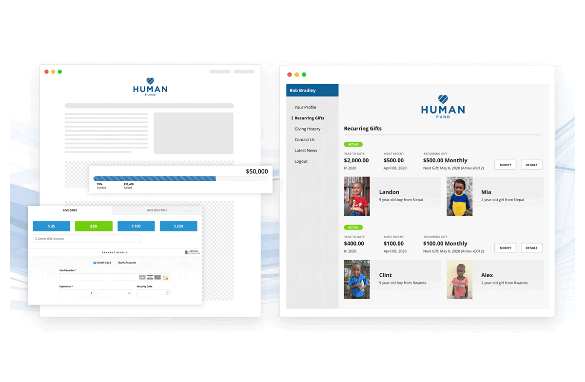 Building UI for Nonprofit and Fundraising Platforms