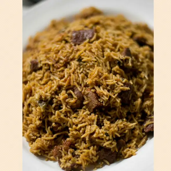 Recipe for Indian-Style Mutton Biryani.